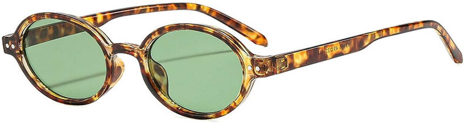 

Солнцезащитные очки COTIA в стиле ретро, ​​овальные, для женщин и мужчин, маленькая оправа, винтажный дизайн 90-х, стильные солнцезащитные очки, индивидуальные очки для активного отдыха, Leopard Green