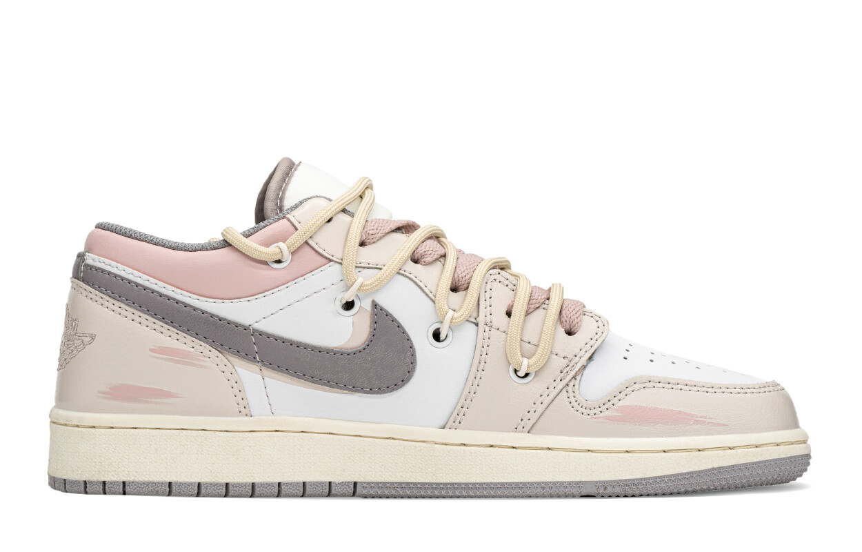 

Jordan Air Jordan 1 винтажные баскетбольные кроссовки женские, Gray/Pink