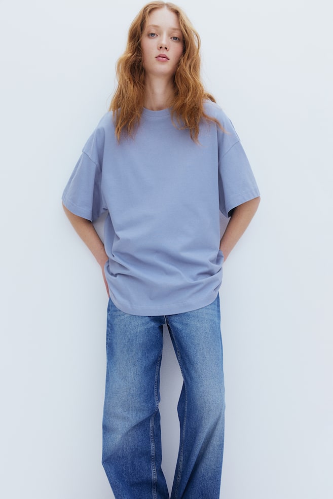 

Футболка оверсайз H&M, синий