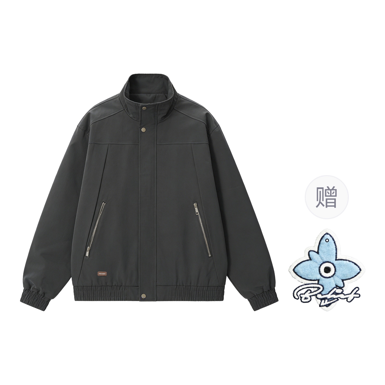 

Куртка женская Stand Collar Moderate Others WARRIOR, темно-серый[free badge+scented sachet charm]