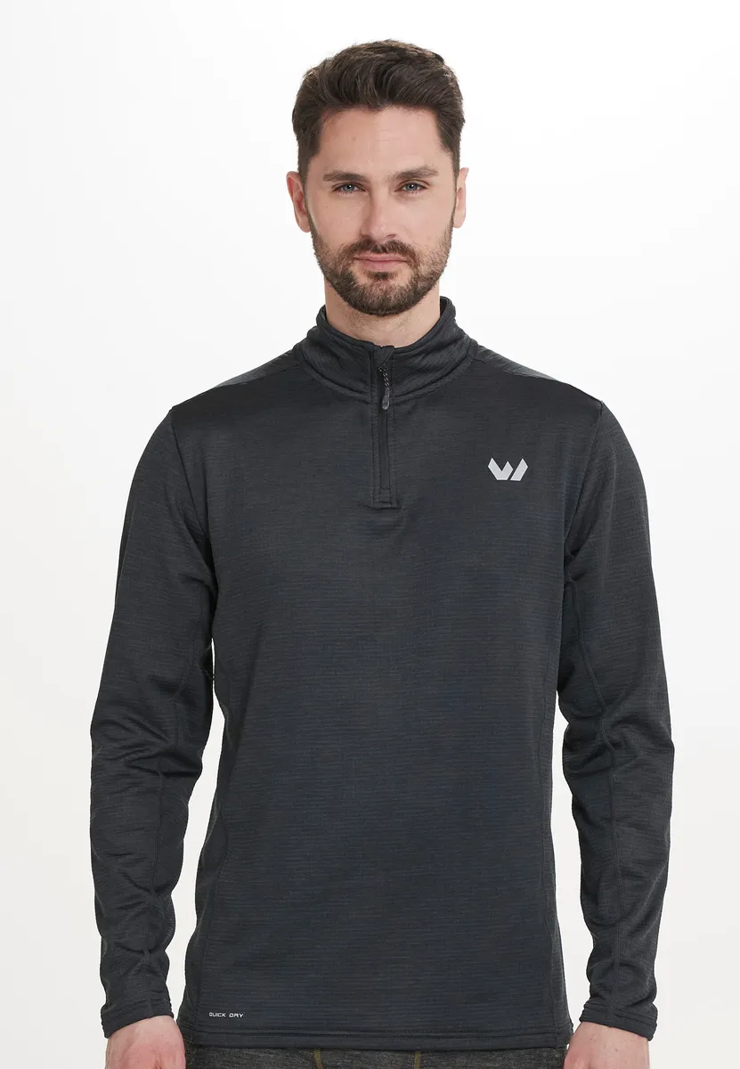 

Функциональная рубашка WHISTLER "Kalle M Waffle Midlayer", с функцией быстрой сушки, черный