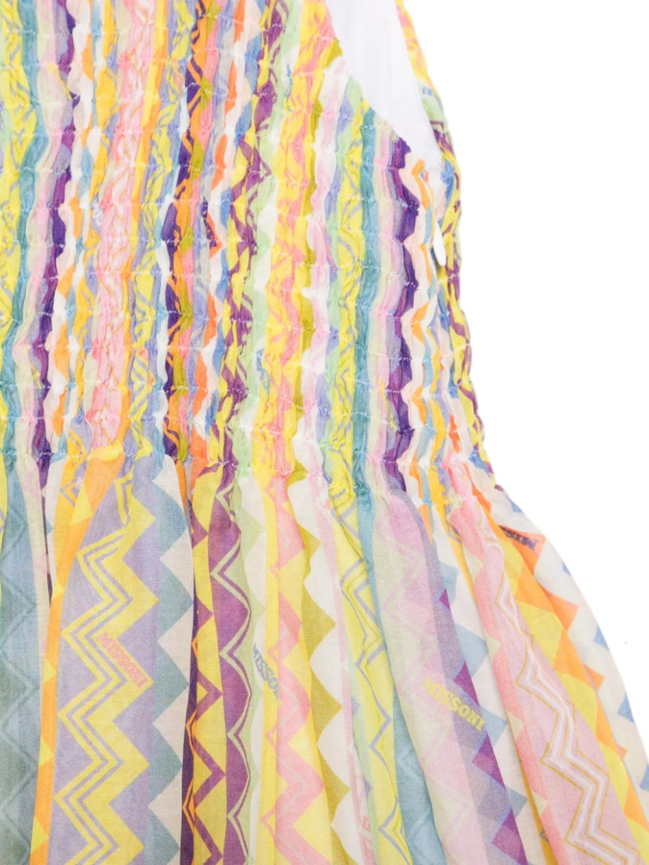 Платье с узором зигзаг Missoni Kids, желтый — фото 3