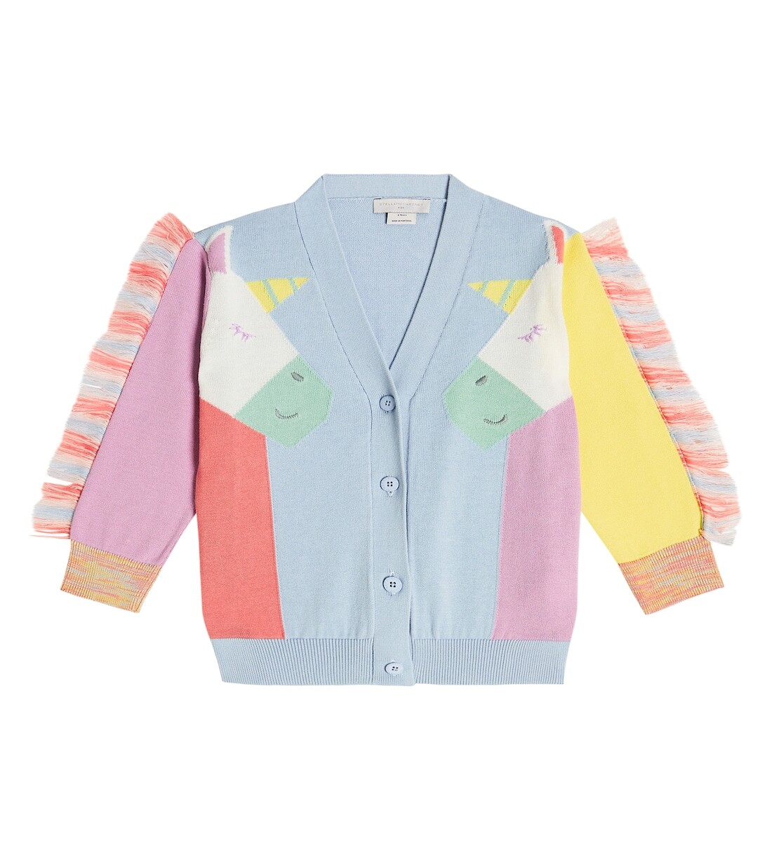 

Кардиган из хлопка с вышивкой Stella McCartney Kids, разноцветный
