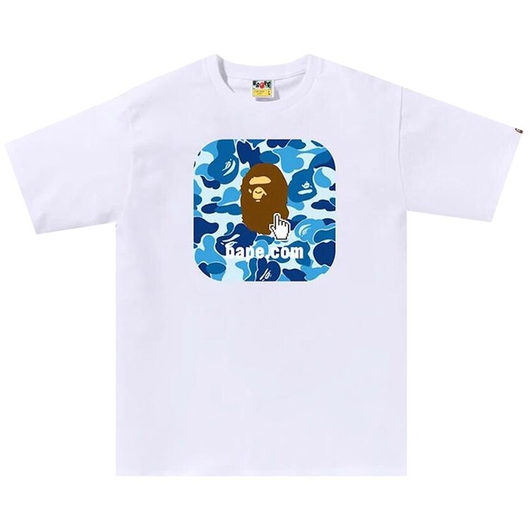 

Футболка BAPE ABC Camo (Online Exclusive) 'White/Blue', белый