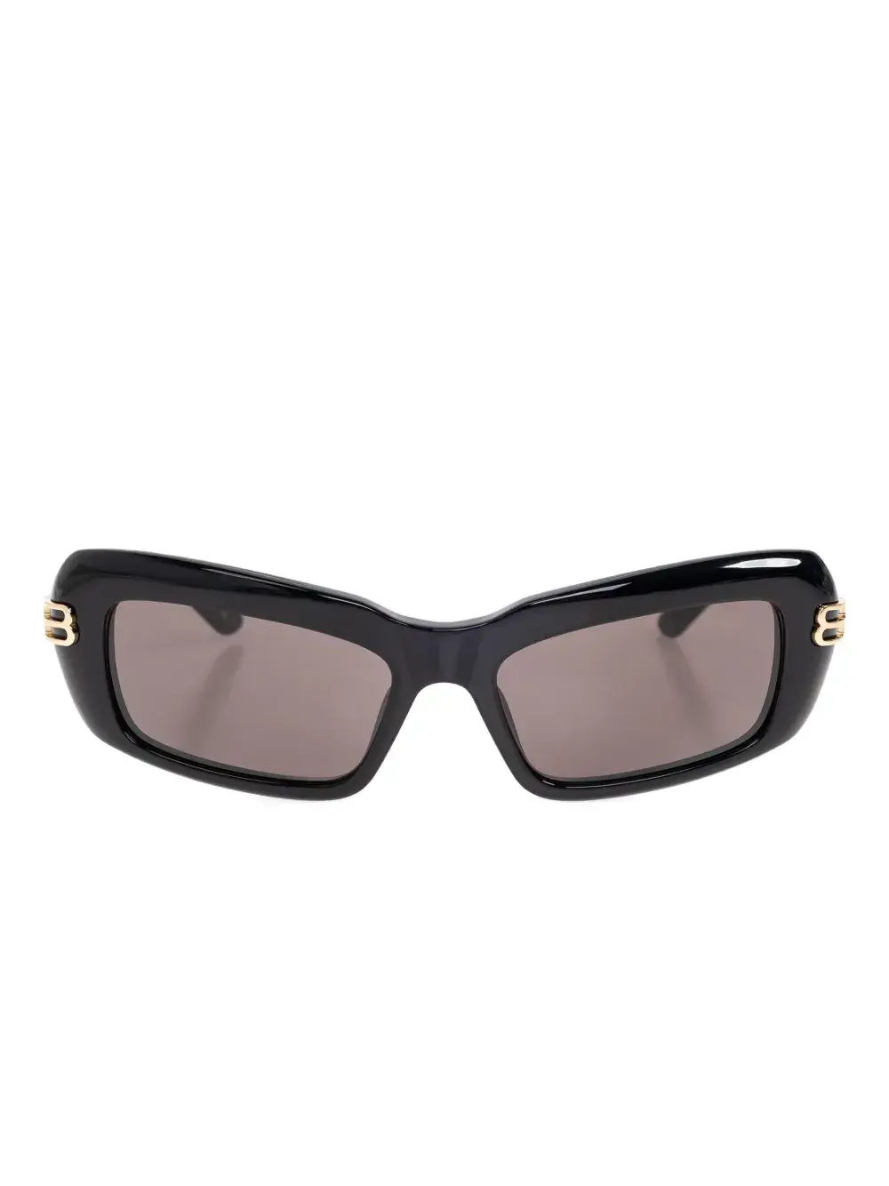

Солнцезащитные очки в прямоугольной оправе Balenciaga, черный
