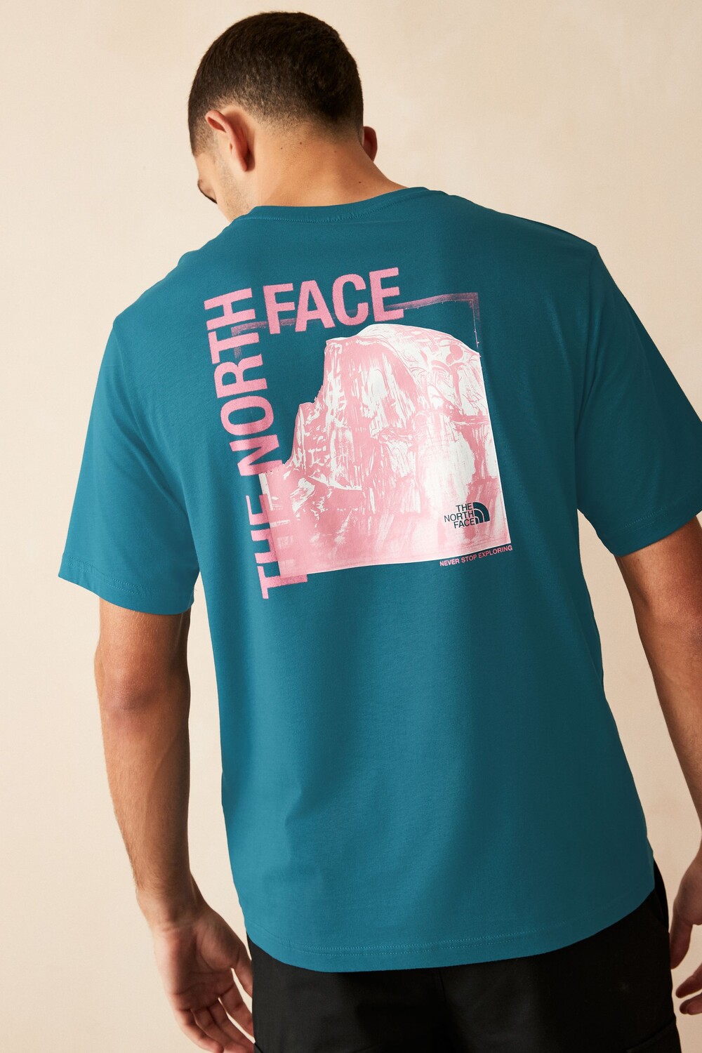 

Мужская футболка с коротким рукавом и полукуполом The North Face, синий