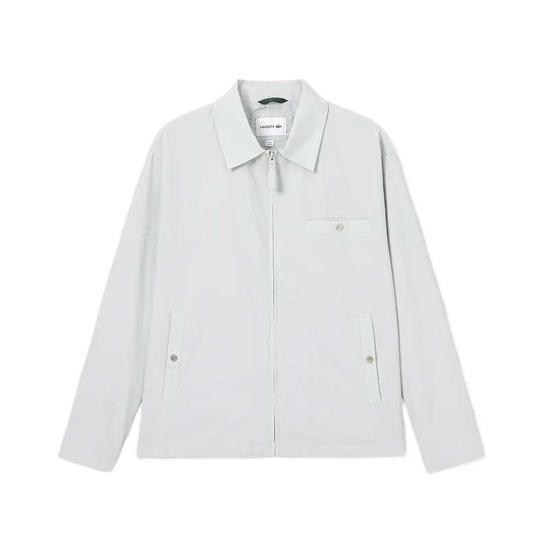 Куртка мужская с лацканом LACOSTE, 350/темно-синий черный — фото 4