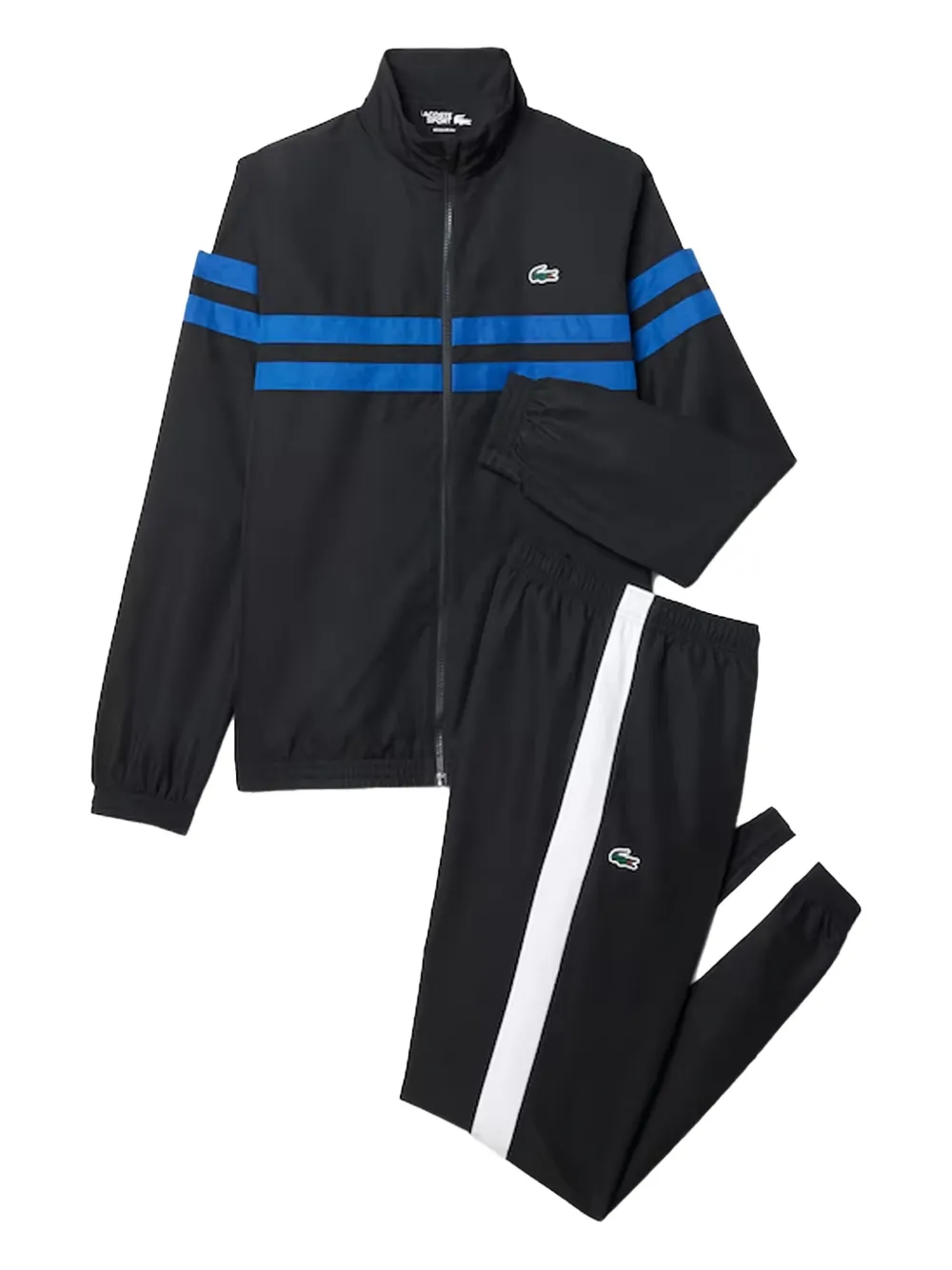 

Спортивный костюм с полосками (комплект из двух) Lacoste, черный