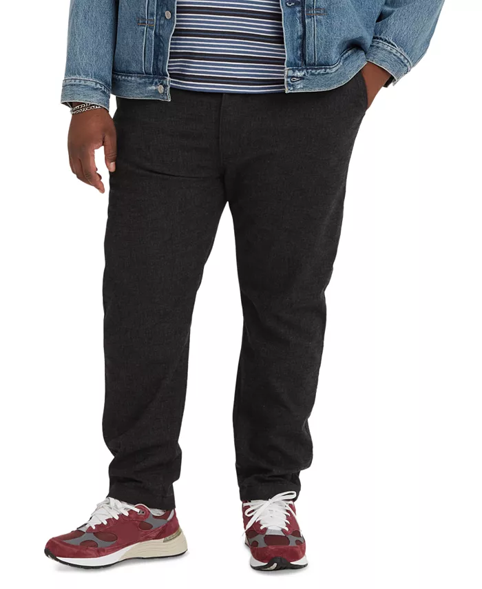 

Мужские широкие укороченные брюки-чиносы Big & Tall XX Standard Tapered Fit Levi's, черный