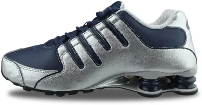 Кроссовки NIKE Shox NZ Midnight Navy Metallic Silver 378341-402 — фото 2
