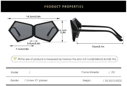 

Солнцезащитные очки многоугольной формы 2027 года для женщин, солнцезащитные очки неправильной формы для мужчин, большие цельные солнцезащитные очки UV400 MTZJH, 3