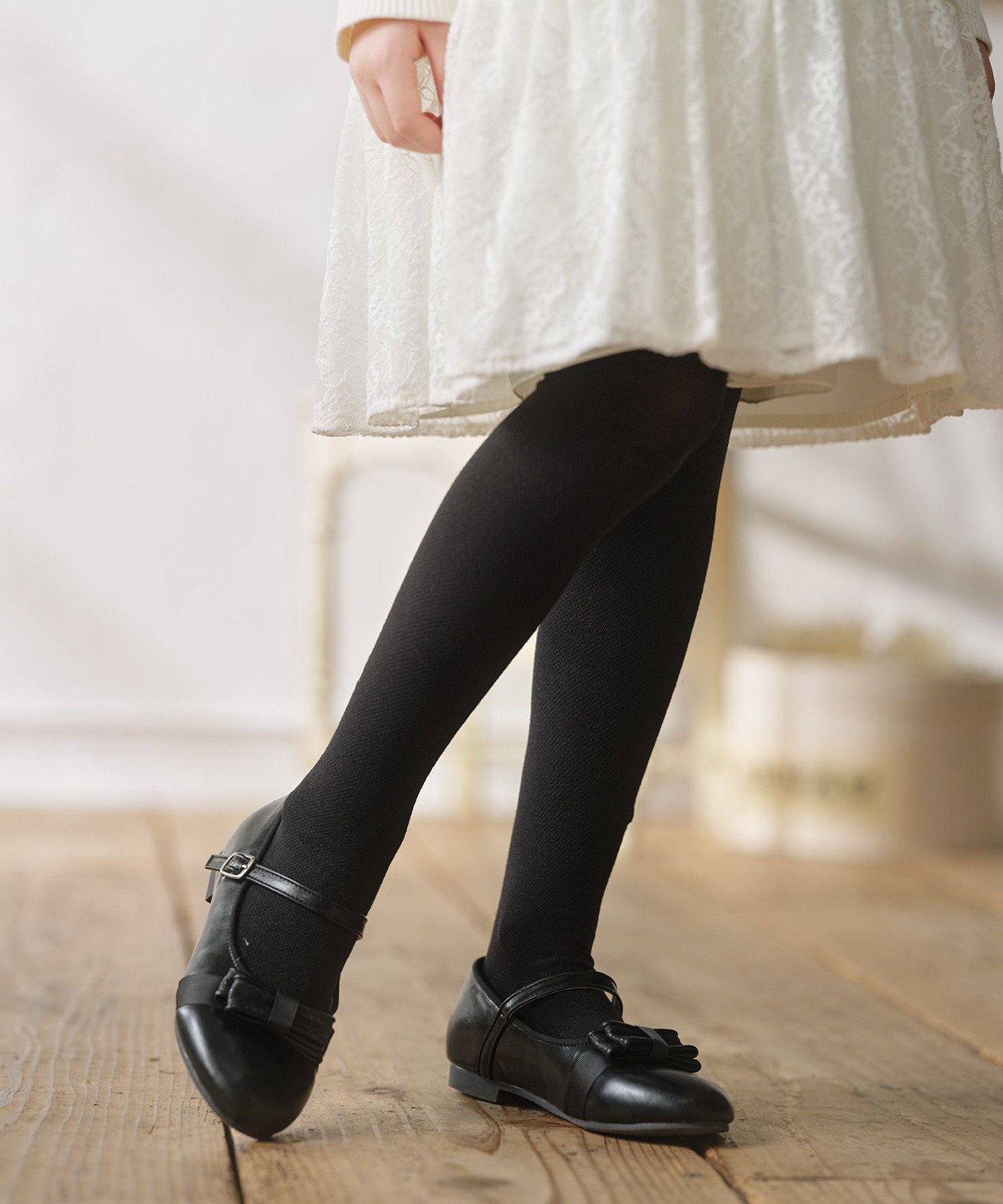 [18-24 см] Балетки с удобными ремешками Kids Suite, Black [005]