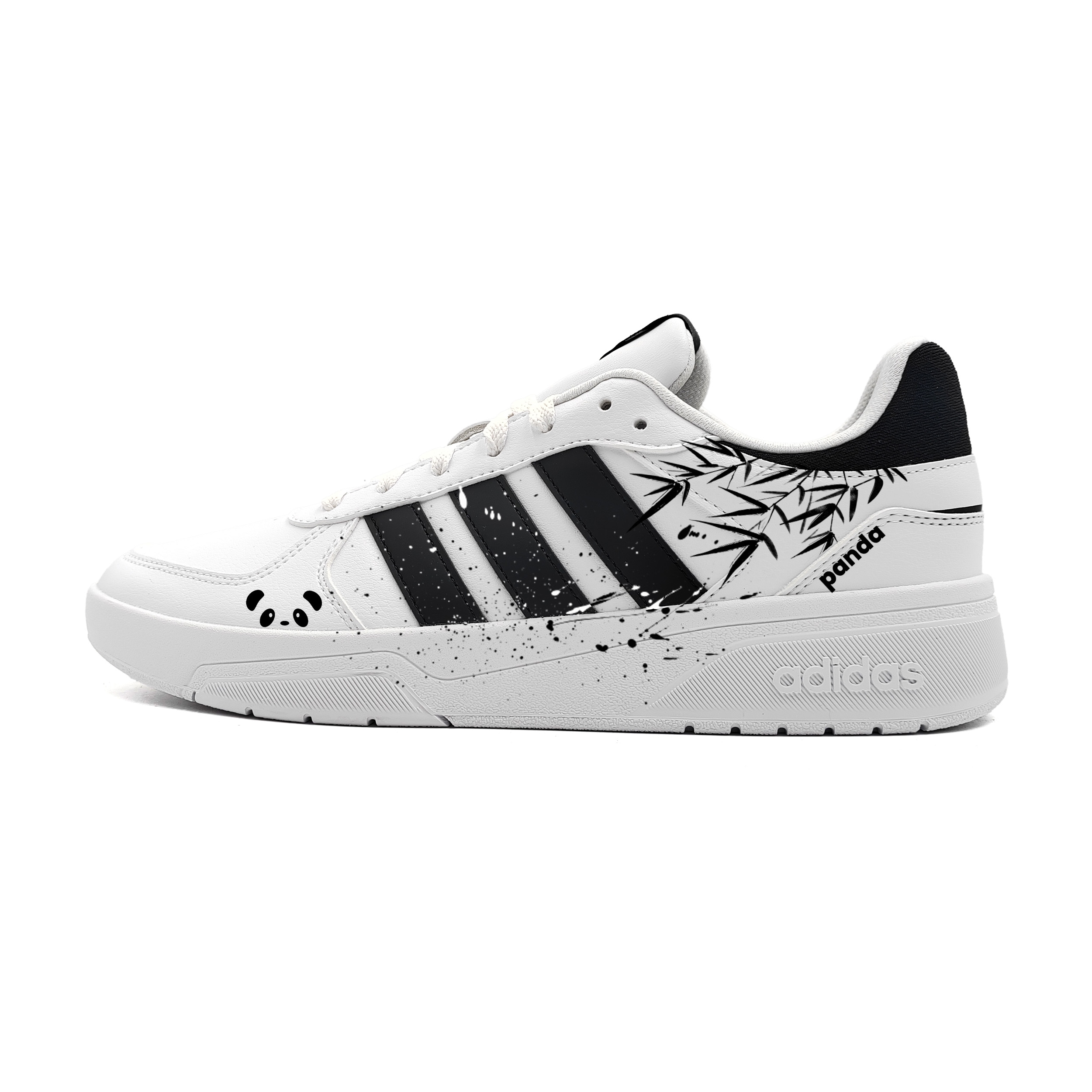 

Adidas Neo Courtbeat Abrasion Resistant Low top Skateboard Shoes мужские черные
