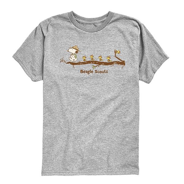 

Футболка с принтом Peanuts Beagle Scouts для мальчиков 8-20 Licensed Character, Athletic Heather