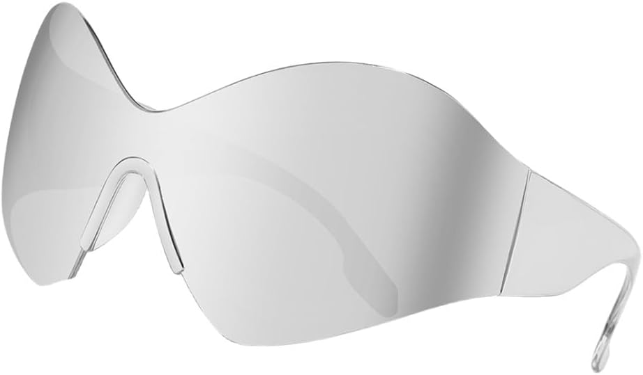 

Крупные солнцезащитные очки для женщин, цельные солнцезащитные очки без оправы, обтекаемые солнцезащитные очки для мужчин, очки в большой оправе, винтажные, модные, в стиле панк MTZJH, C10