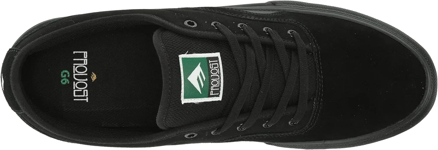 Мужские низкие скейтбордические кроссовки Emerica Provost G6, Black — фото 3