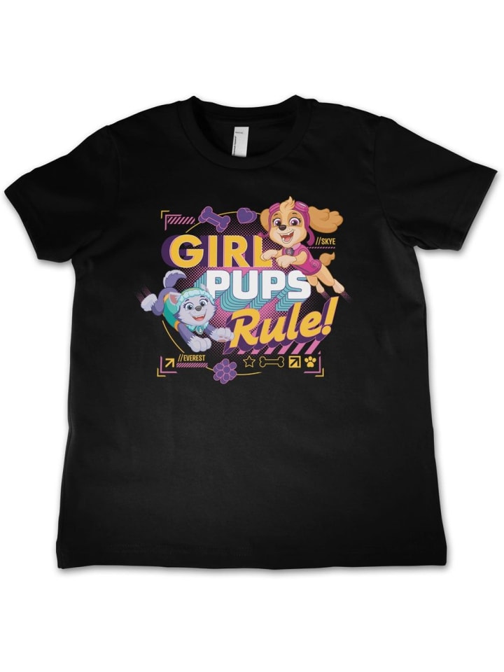 

Футболка Paw Patrol Girls Pups Rule Kids Tee черного цвета Paw Patrol, Черный, Футболка Paw Patrol Girls Pups Rule Kids Tee черного цвета Paw Patrol