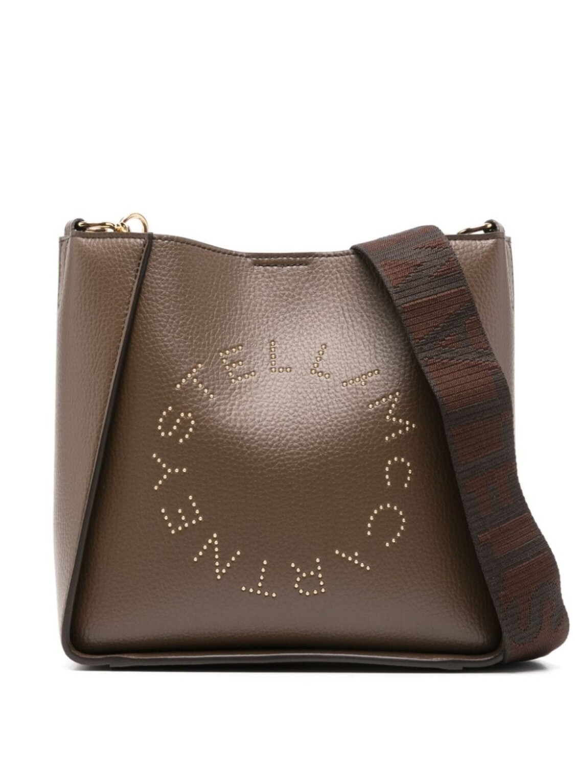 

Stella McCartney сумка через плечо с логотипом, коричневый
