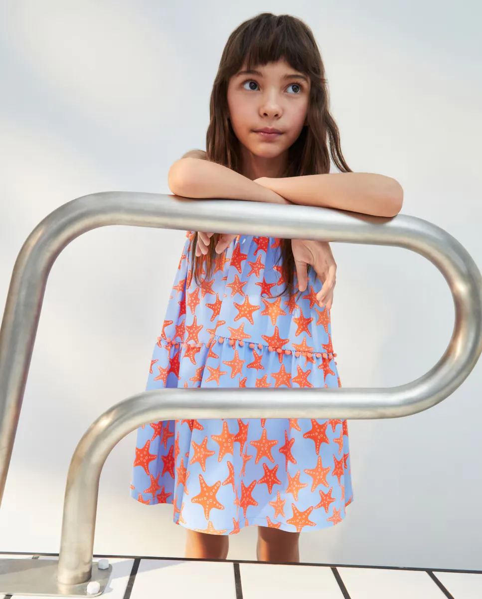 

Платье для девочки с морской звездой Kids El Corte Inglés, синий