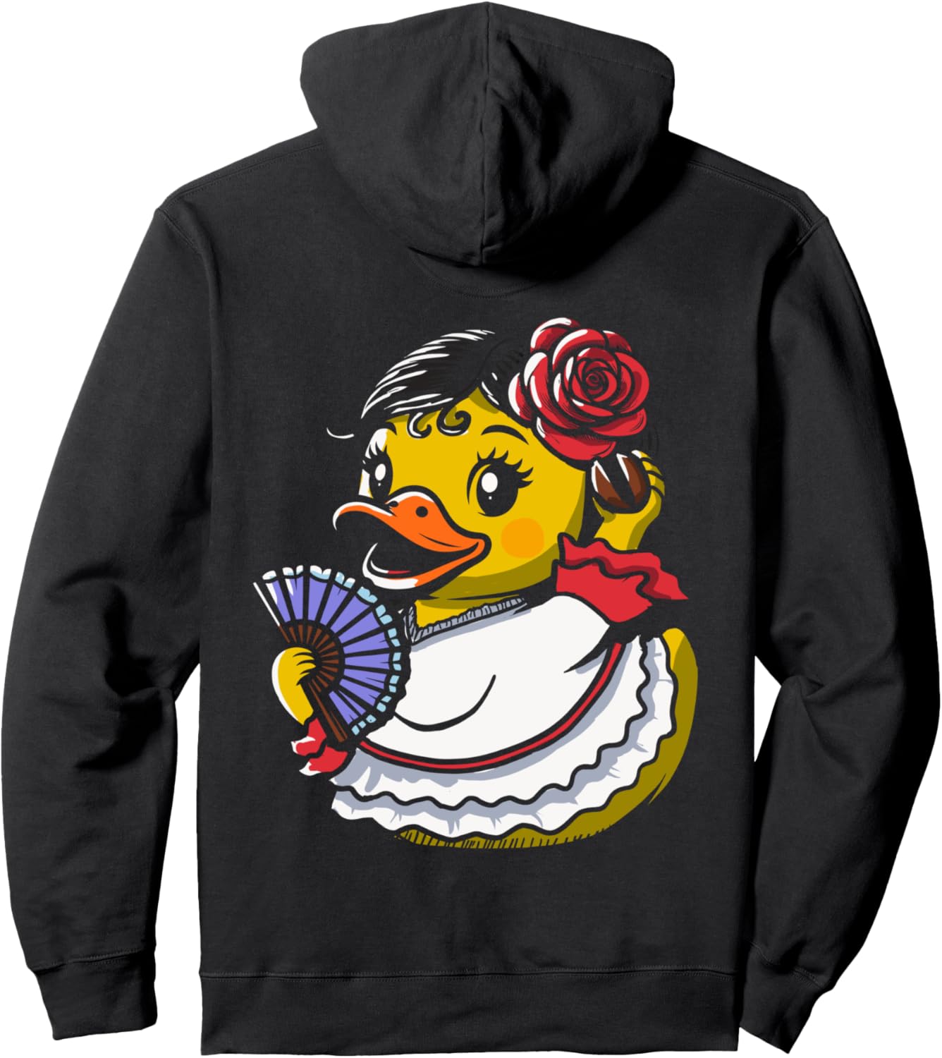 

Худи с изображением резиновой уточки для фламенко, баилаоры и испанской танцовщицы, черная Flamenco Rubber Ducky Spain Rubber Duck Castanets, Черный, Худи с изображением резиновой уточки для фламенко, баилаоры и испанской танцовщицы, черная Flamenco Rubbe