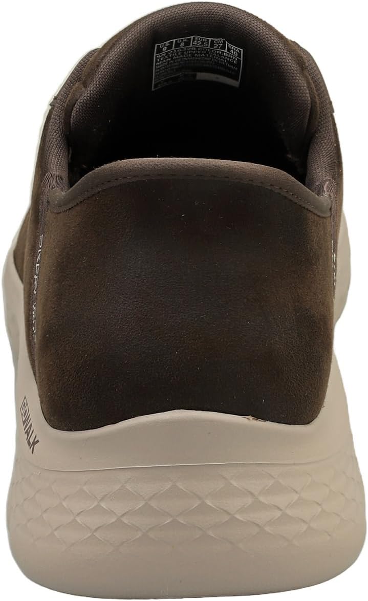 Мужские слипоны Skechers Go Walk Flex коричневый — фото 4