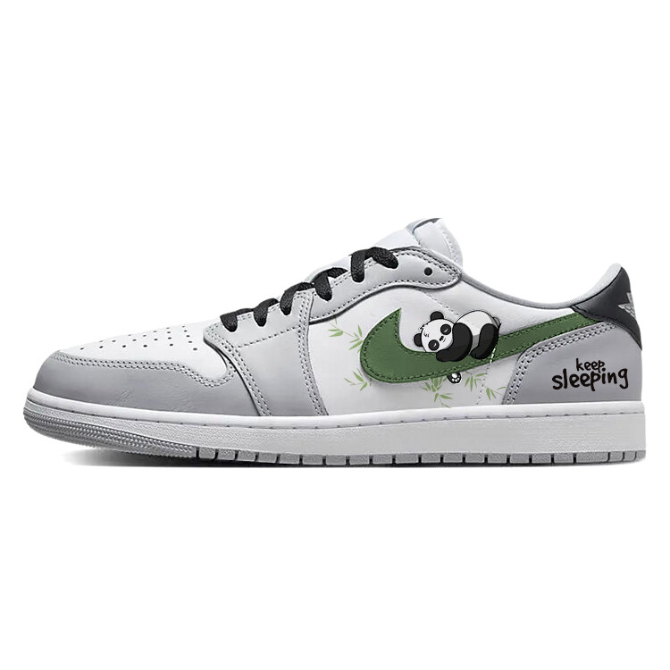 

Кроссовки Air Jordan 1 Vintage Basketball Shoes Men Low-top White/gray, серый