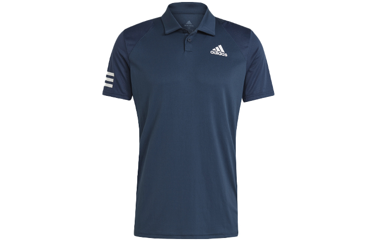

Футболка поло мужская синяя Adidas