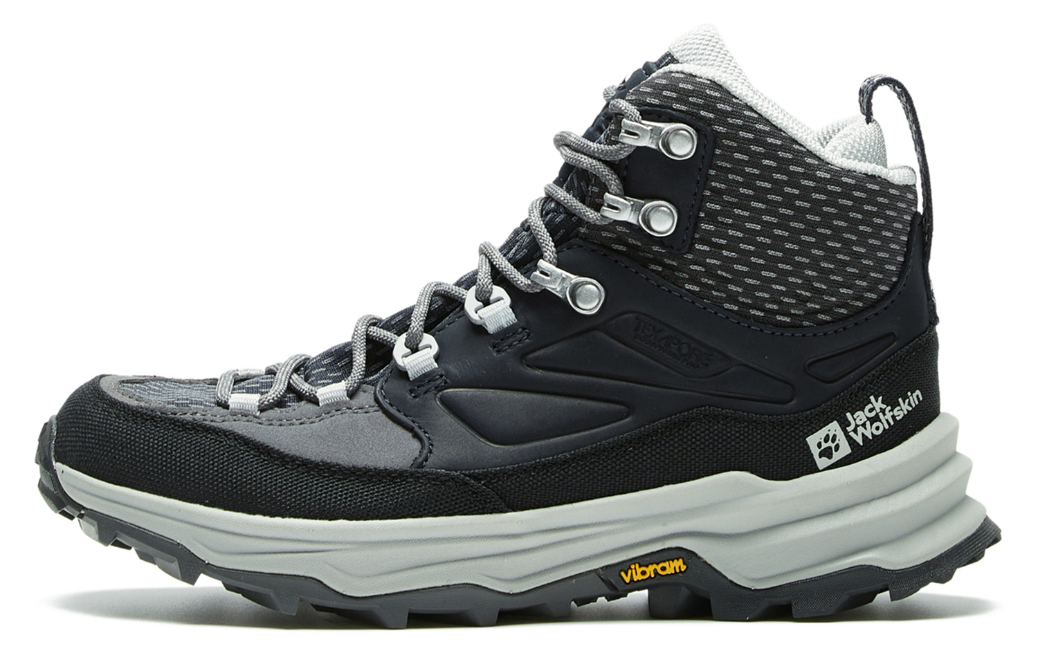 

Водонепроницаемые и дышащие высокие треккинговые ботинки для женщин Jack Wolfskin, graphite синий/1388