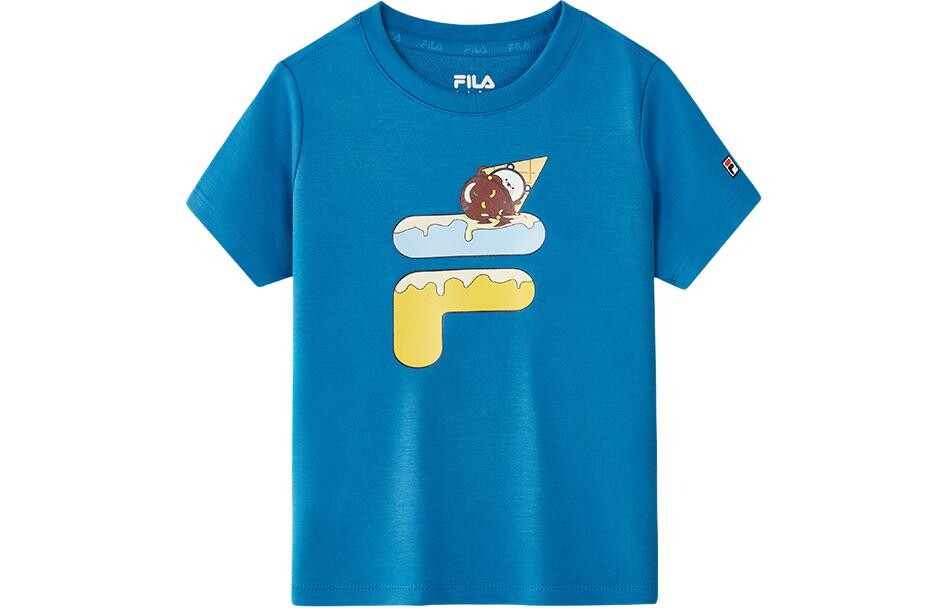 

Детская футболка Fila Kids, цвет Sea blue