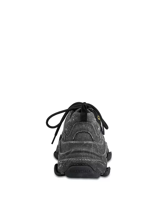 Мужские рабочие кроссовки Triple S Balenciaga, черный — фото 3