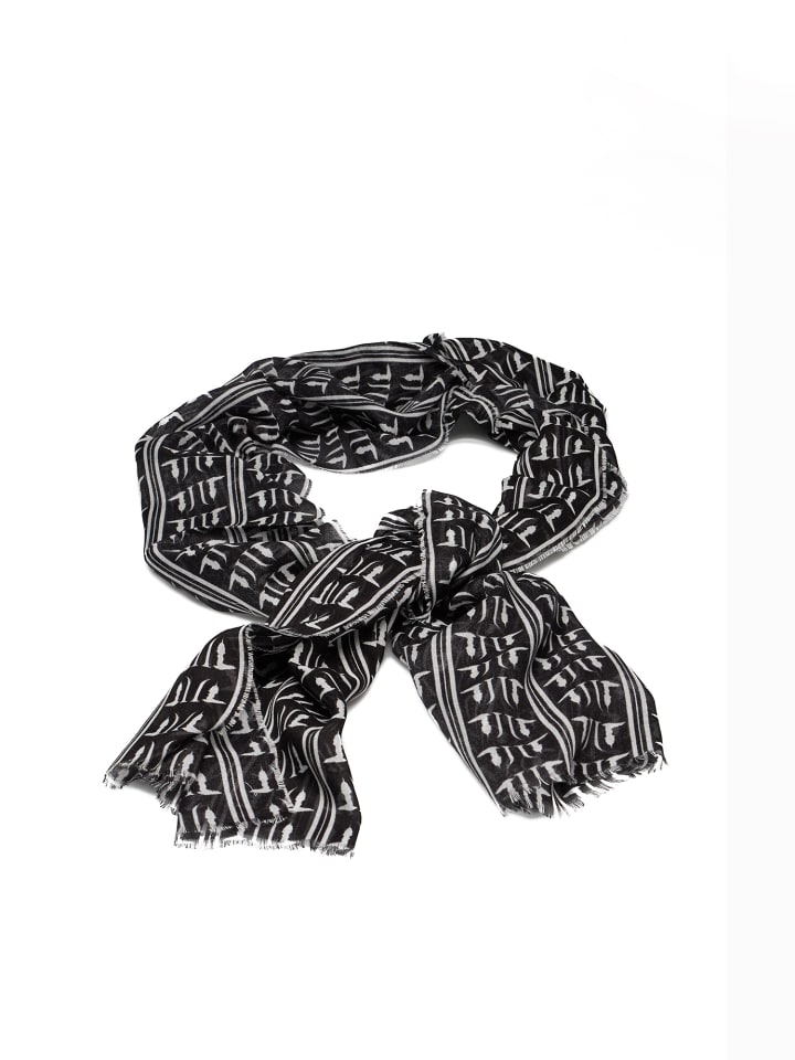 

Шарф Trussardi Jeans, цвет black and white