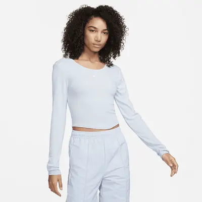 

Футболка Nike Sportswear Chill Knit, цвет Light Armory Blue/Sail