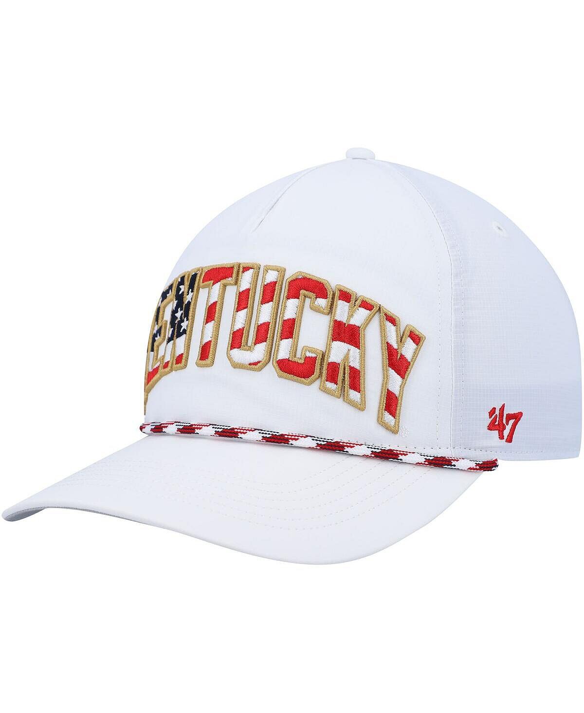 

Мужская белая кепка Snapback с флагом Kentucky Wildcats со звездами и полосками '47 Brand