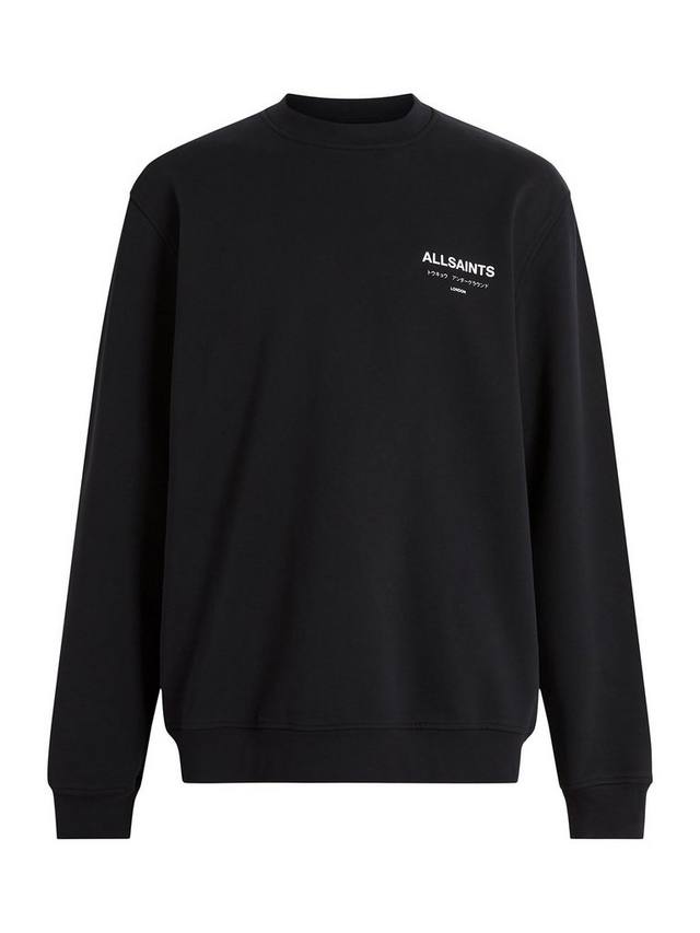 Свободная толстовка с круглым вырезом Underground AllSaints, Black — фото 4
