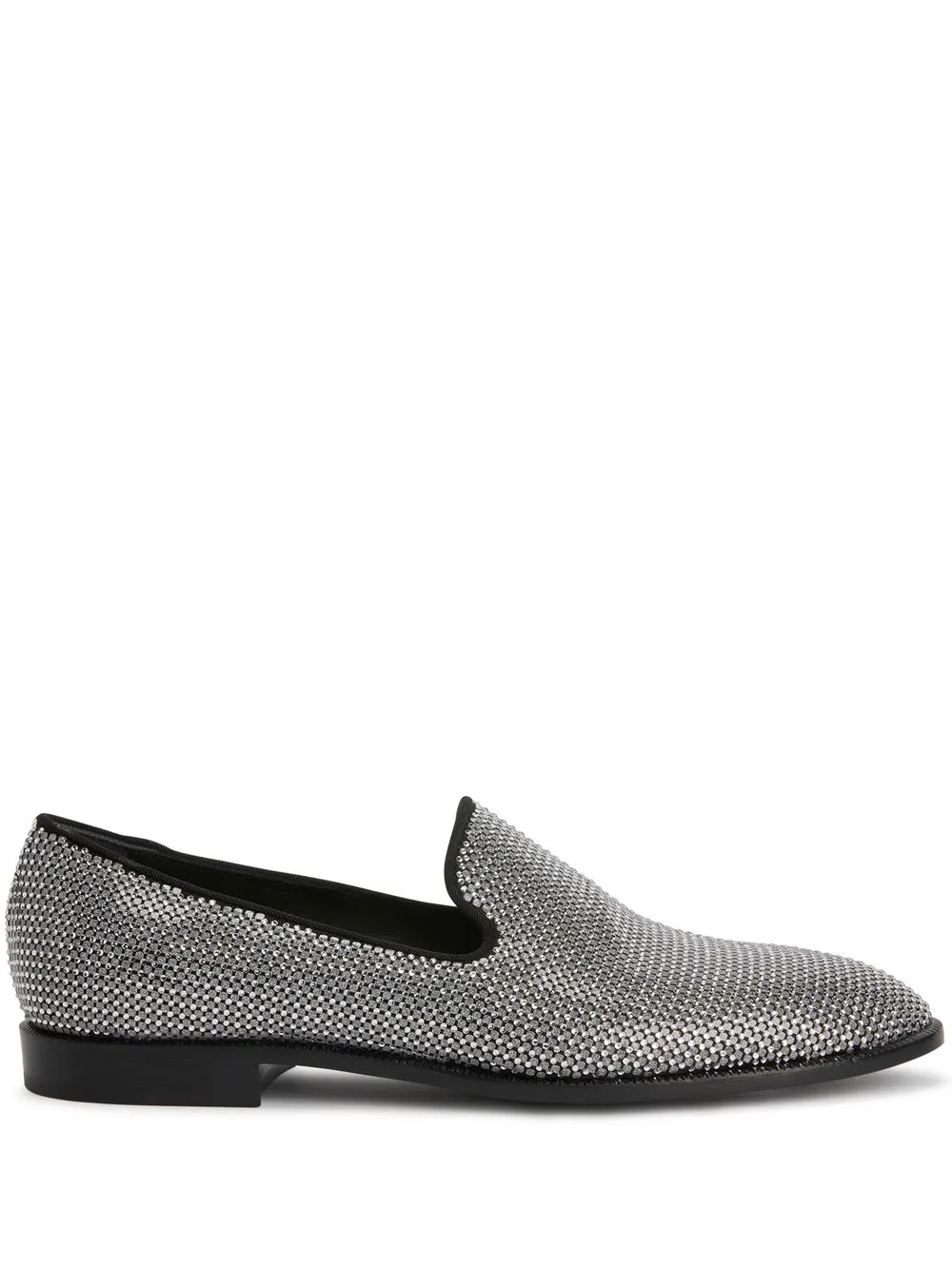 

Лоферы Jareth Disco с кристаллами Giuseppe Zanotti, серебряный