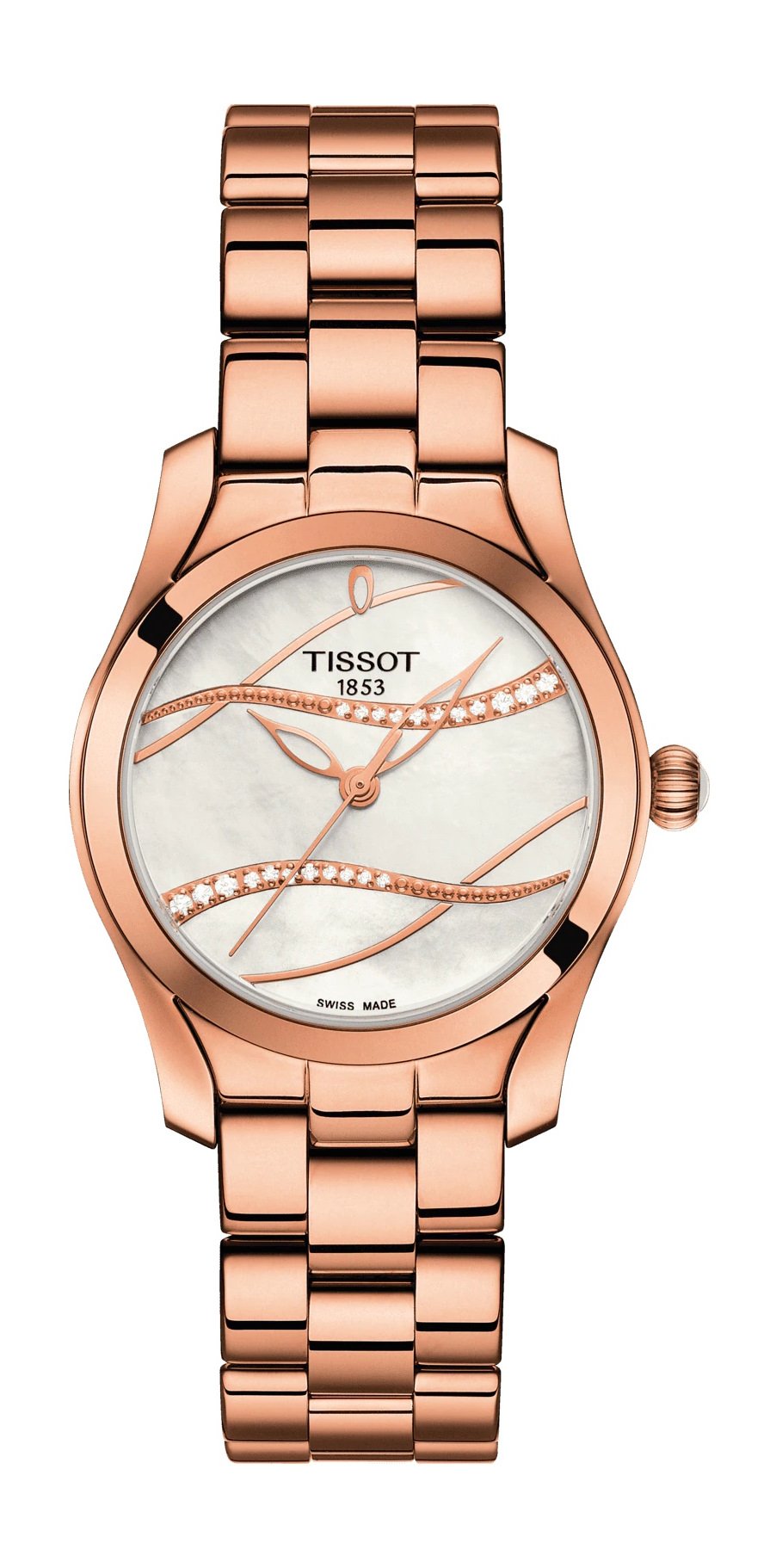 

Женские кварцевые часы Tissot T-Wave 30 мм, розовый