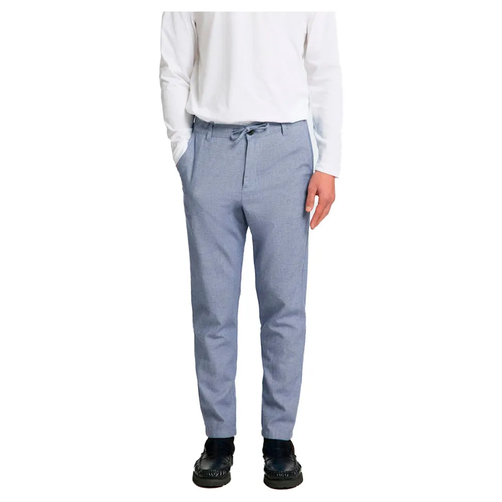 

Брюки чинос Selected 172 Brody Slim Tapered Fit Linen, синий