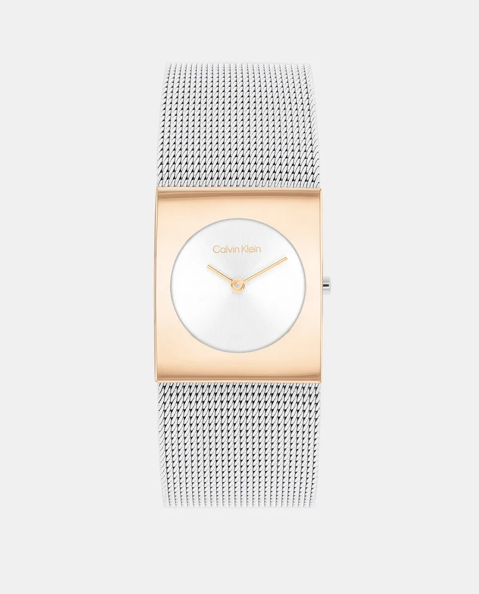 

Часы CK Pulse 25100063 из стальной сетки Calvin Klein, серебряный
