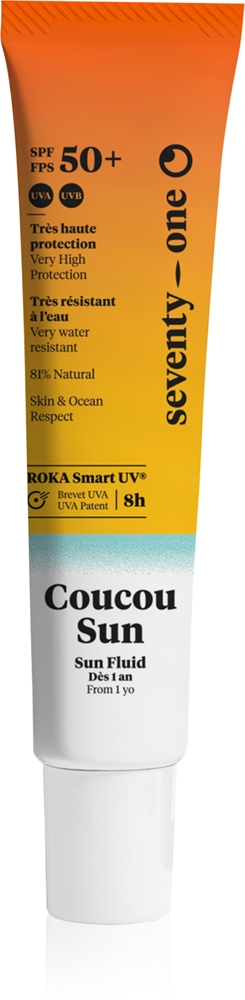 

Солнцезащитный спрей Coucou Sun SPF50+ для лица Seventyone, spf 50+ 40 мл