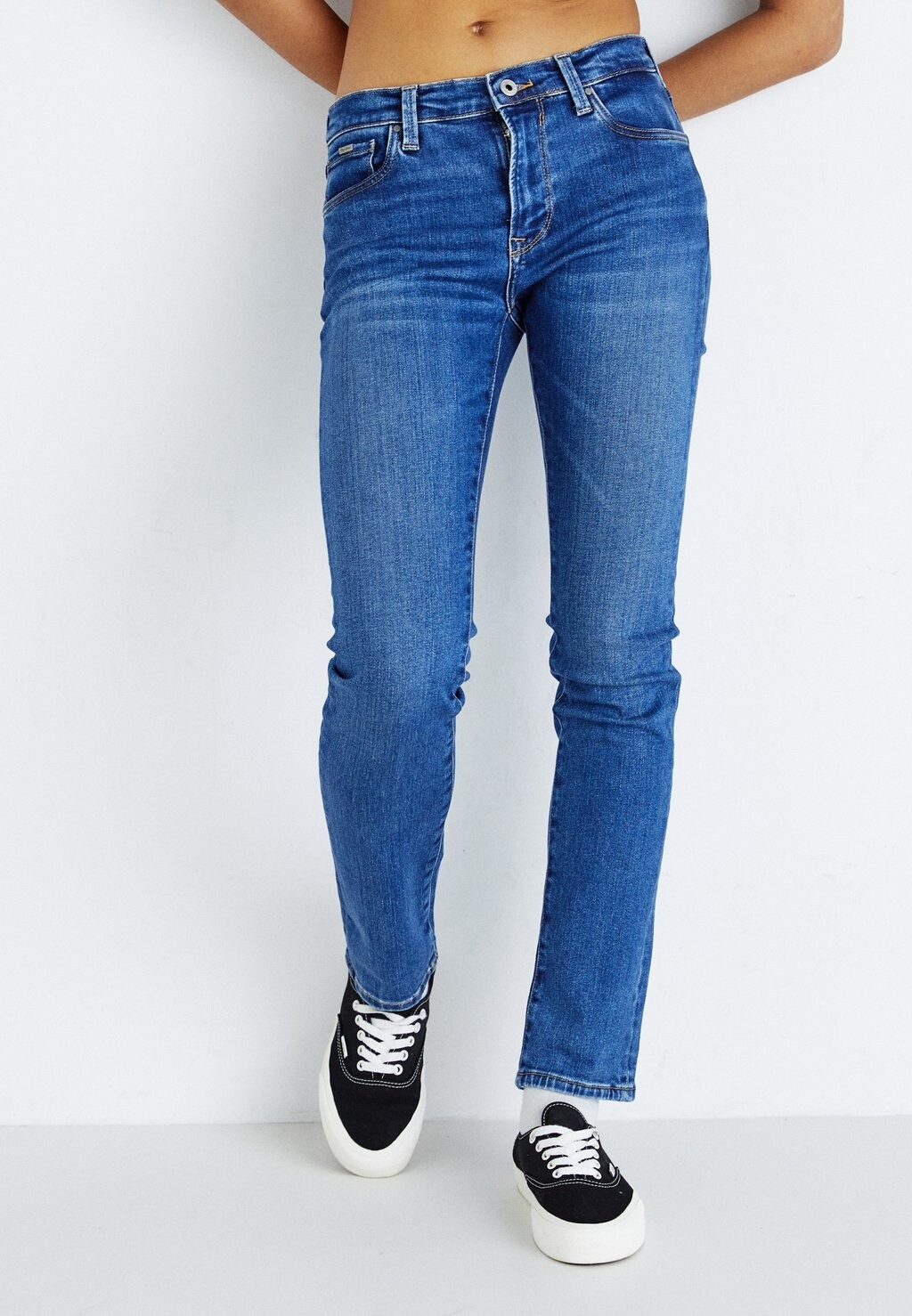 

Джинсы узкого кроя Pepe Jeans, синий деним