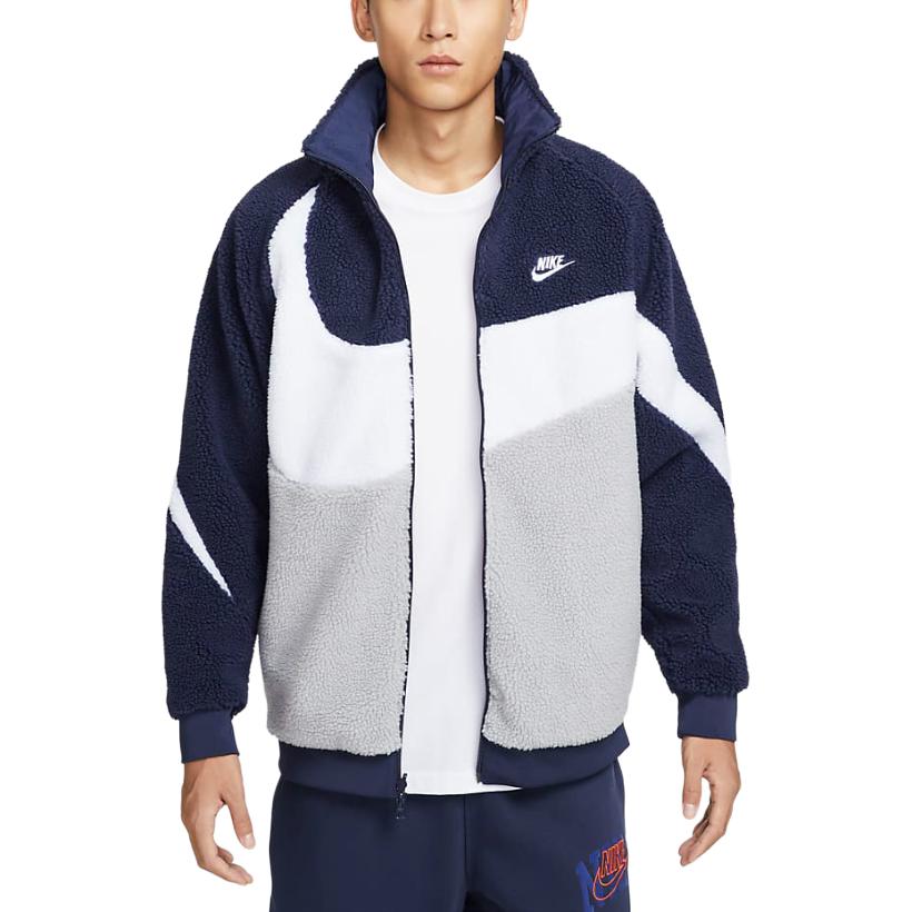 Спортивная одежда Матовое пальто мужское Navy/White/Team Blue Gray Nike — фото 2