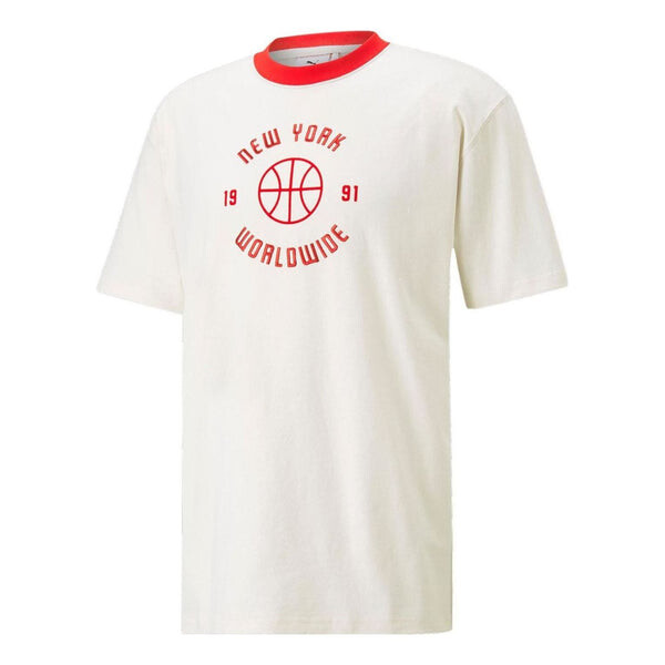 

Футболка x rhuigi graphic t-shirt 'white red' Puma, белый