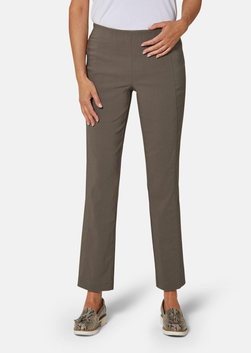 

Брюки GOLDNER Super Stretch Louisa, серо-коричневый