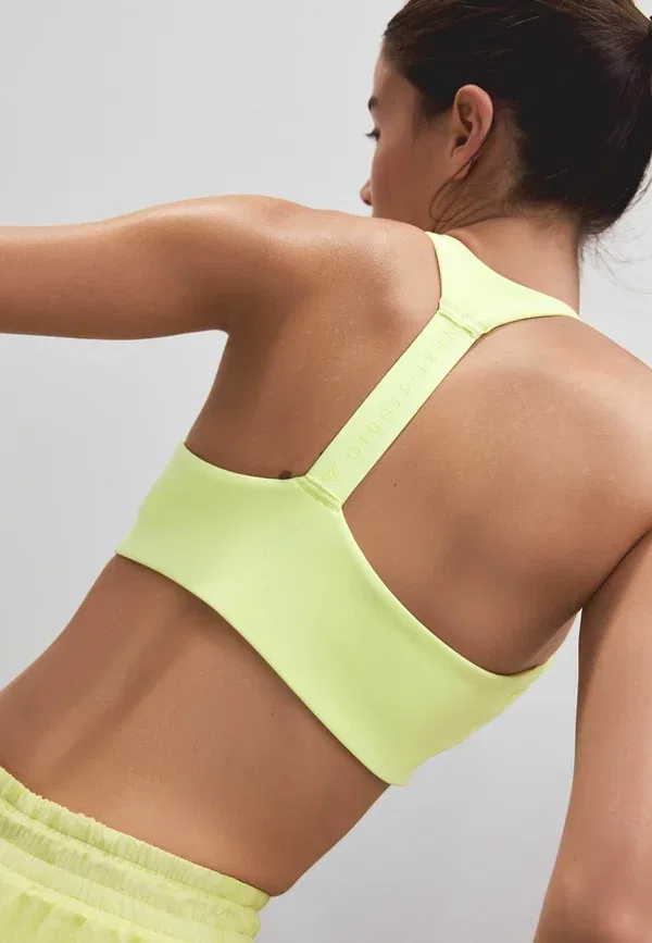 Топ спортивный Next, Regular fit t back medium impact sports bra, желтый — фото 2