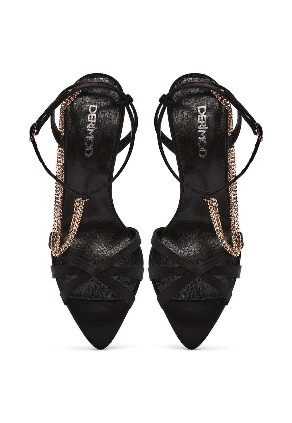 Босоножки на высоком каблуке Sandals Derimod, черный — фото 3