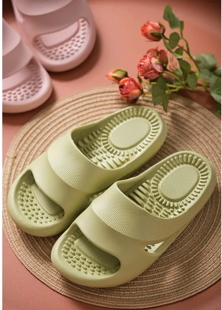 Massage Slippers,Plantar Fasciitis EVA Open Toe Soft Sole Non-Slip Quick Dry Shower Indoor Outdoor Сандалии,Unisex Breathable and Non Slip Wear-Resistant Shoes BAANHA, зеленый — фото 4