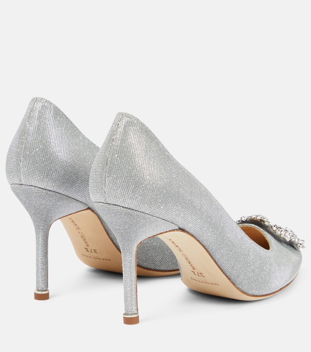 Туфли hangisi 90 с блестками и декором Manolo Blahnik, фиолетовый — фото 3