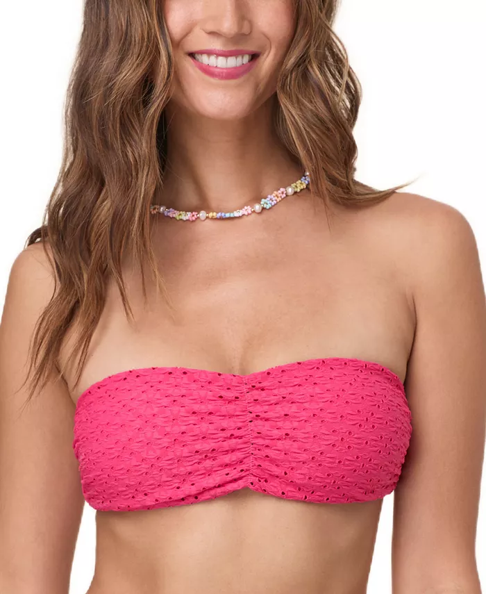

Женский топ-бикини Pana Pointelle Bandeau Andie, розовый