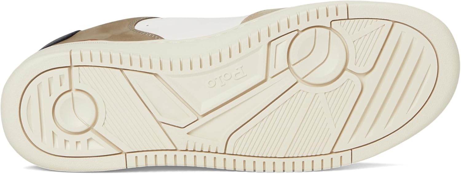 Кроссовки Polo Ralph Lauren Masters Court из нубука и кожи для мужчин, Deckwash White/Tonal Milkshake — фото 3