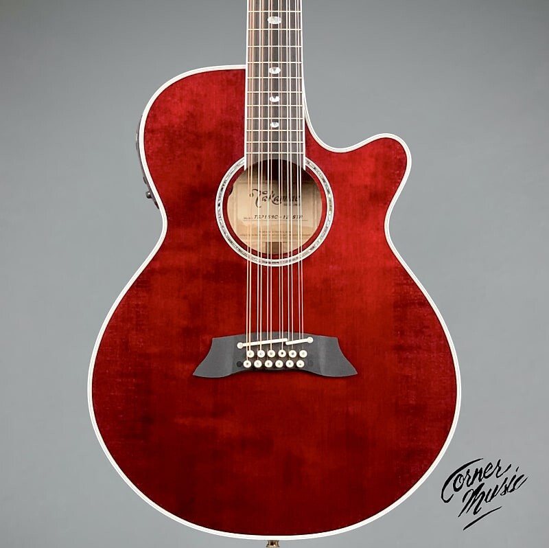 

Акустическая гитара Takamine TSP158C-12 STR - See-Thru Red